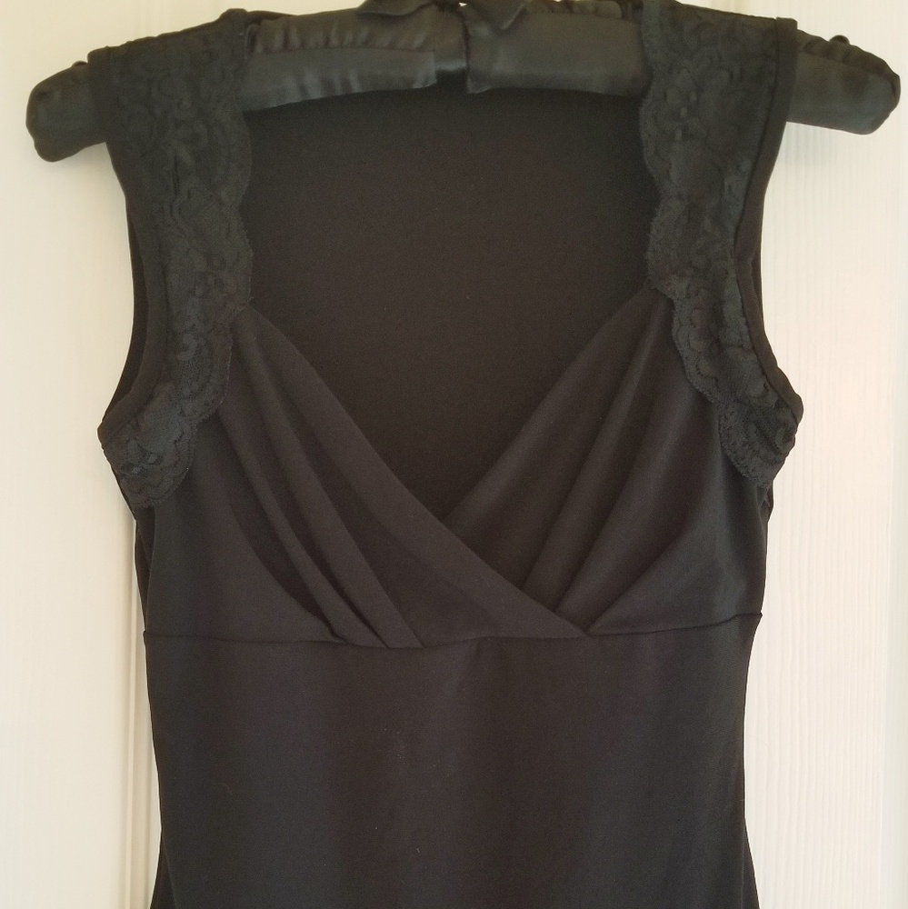 Sexy black top with lace detail